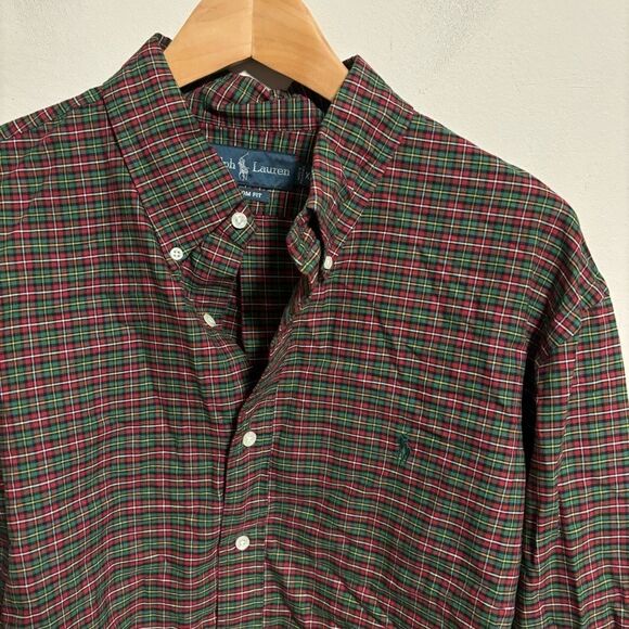 Ralph Lauren Other - Ralph Lauren Green Red Brown Long Sleeve Christmas Button Down Shirt- Size XL